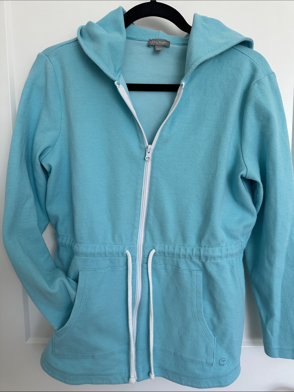 Talbots Light Blue Hoodie Zip Jacket